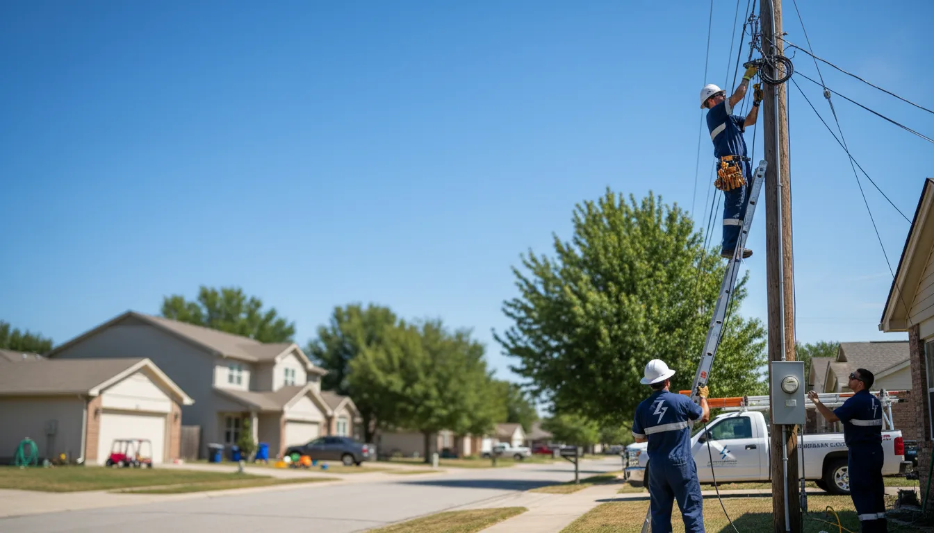 Residential electrician providing installation services in Saint Petersburg, PA